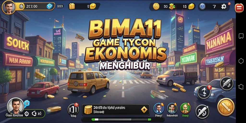 Tampilan gameplay BIMA11 yang seru dan penuh strategi Tycoon.