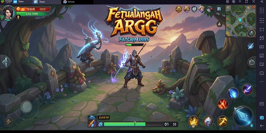 Tampilan gameplay menarik dalam dunia ARPG yang penuh aksi.
