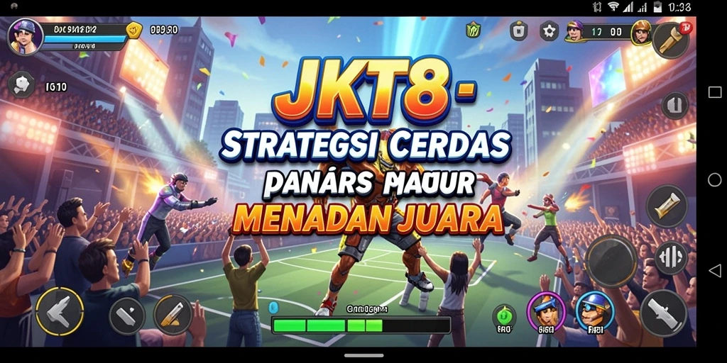 Gameplay JKT8 yang mendebarkan dengan strategi mendalam.