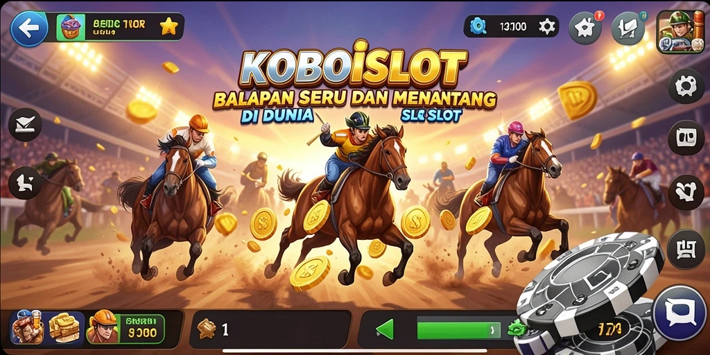 Gambaran gameplay seru di KOBOISLOT dengan balapan yang menegangkan.
