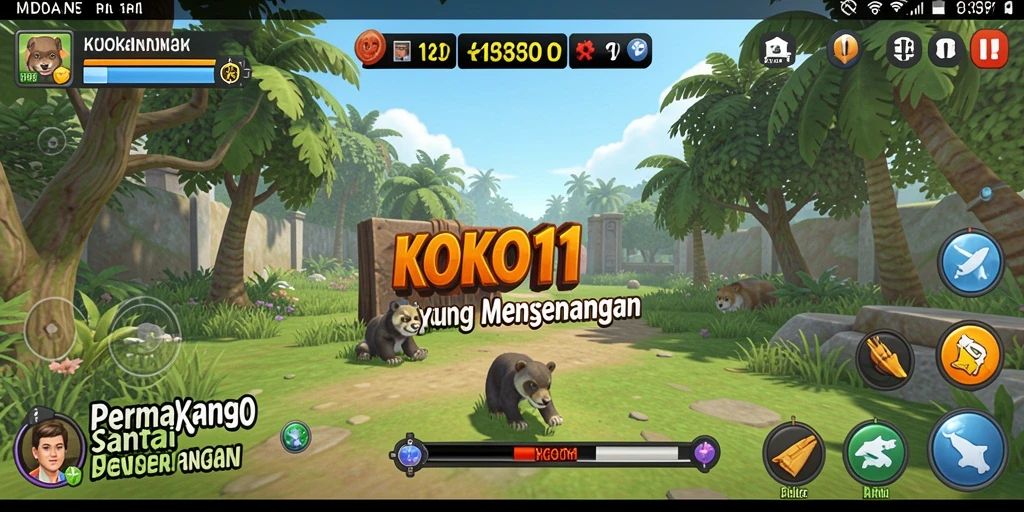Tampilan menarik gameplay KOKO11 yang penuh warna dan menyenangkan.