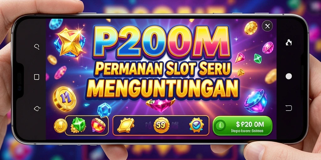 Tampilan gameplay slot P200M yang menarik dan penuh warna.