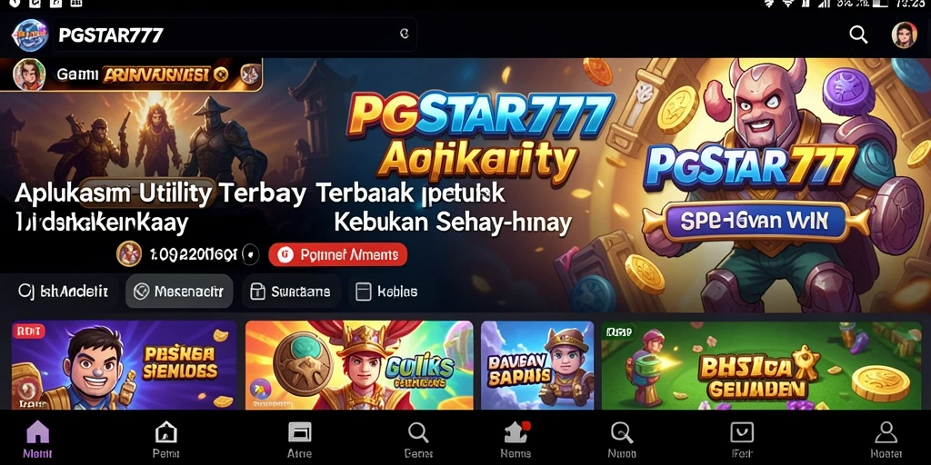 Tampilan antarmuka PGSTAR777 yang sederhana dan efisien.