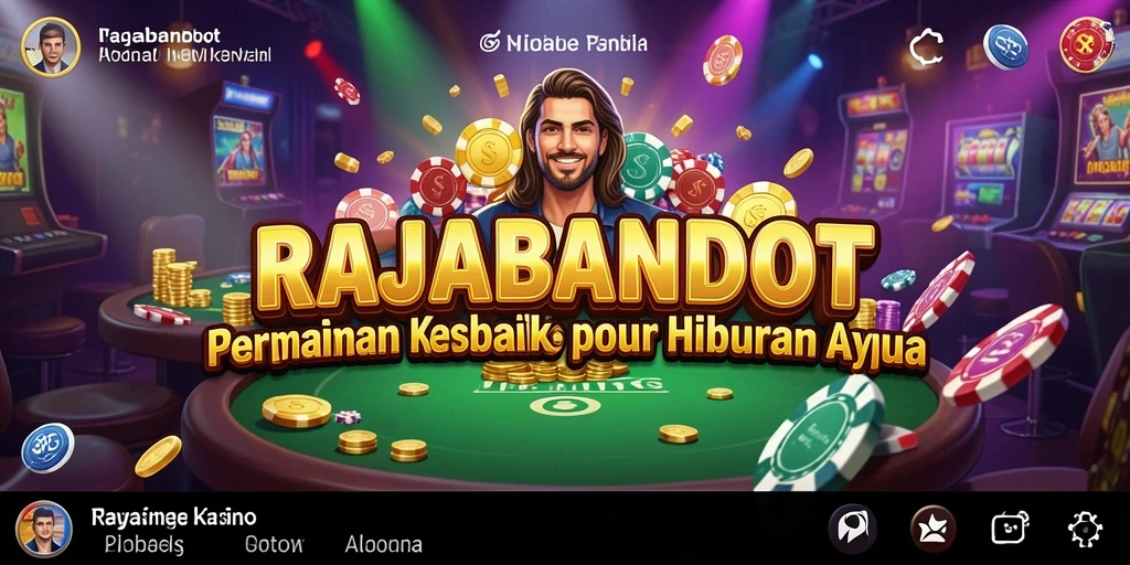 Tampilan gameplay menarik dari RAJABANDOT dengan suasana Kasino.