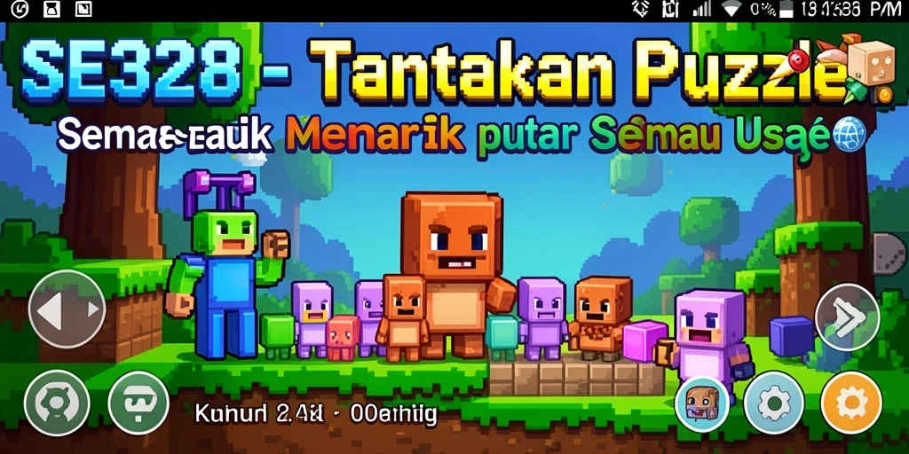Screenshot gameplay SE328 menunjukkan tantangan puzzle yang menarik.