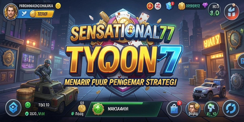 Tampilan gameplay SENSATIONAL77 yang menarik dengan elemen Tycoon yang mendalam.