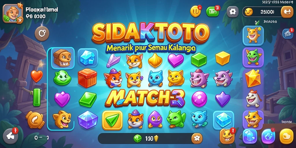 Tampilan gameplay seru dan menantang di SIDAKTOTO.